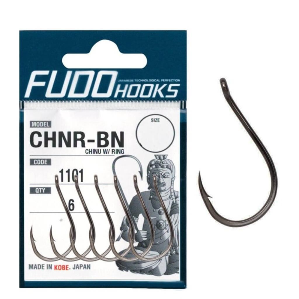 Fudo CHNR-BN Chinu W/RING Olta İğnesi Black Nickel - NO:1/0