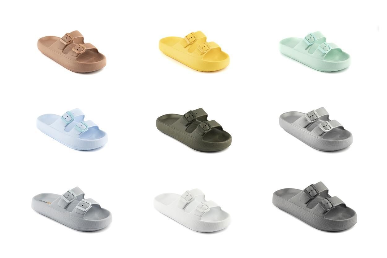 Akınalbell Erkek Çift Tokalı Platform Terlik