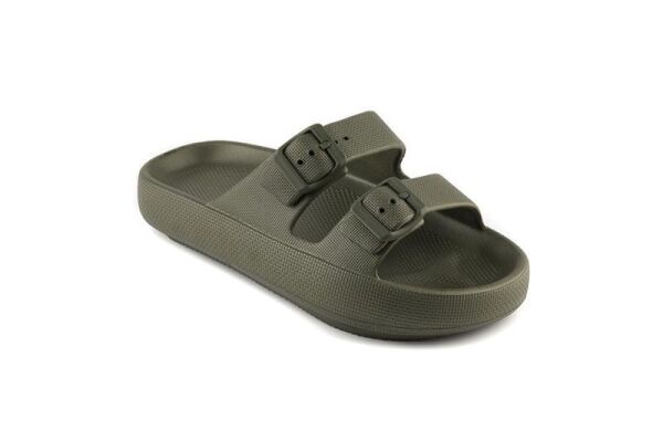 Akınalbell Erkek Çift Tokalı Platform Terlik