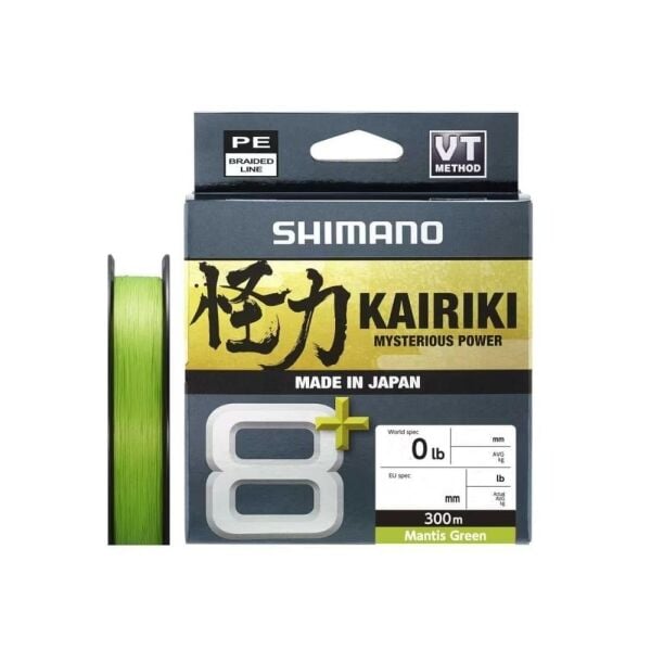 Shimano Kairiki 8⁺ İp Olta Misinası 300mt Mantis Green - 0,190 mm
