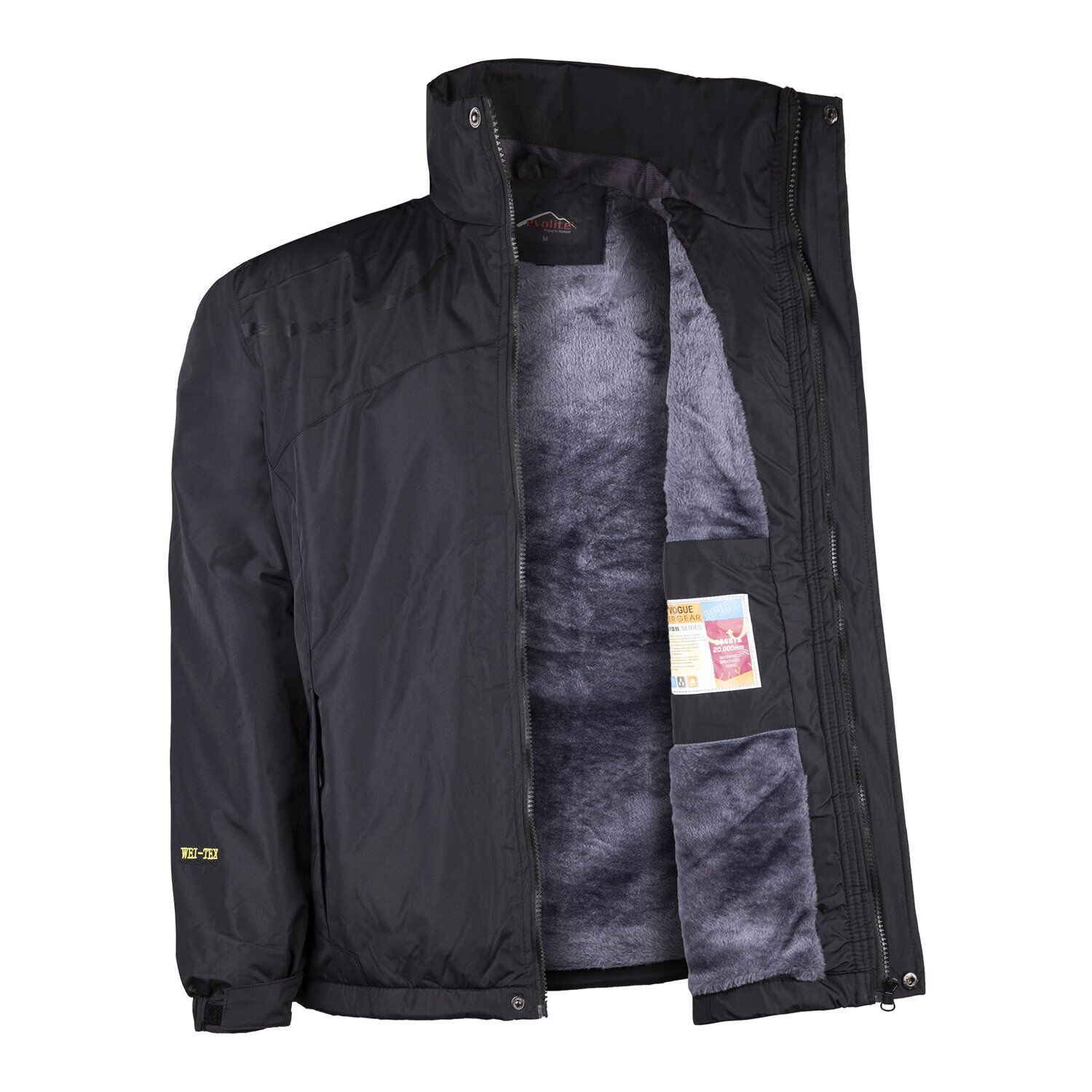 Evolite Men Thunder Jacket-Siyah 4XL
