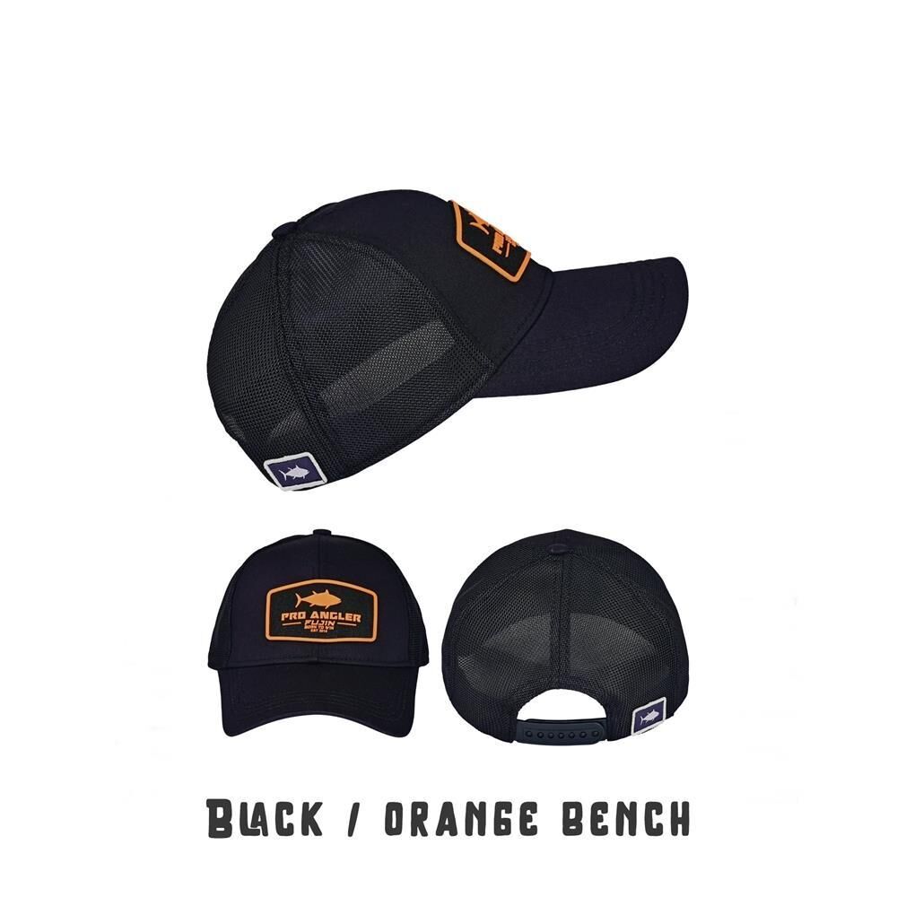 Fujin Pro Angler Black + Orange Bench Şapka
