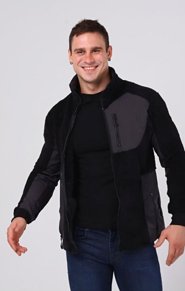 North Trace Gecko Tam Fermuarlı Erkek Welsoft Polar