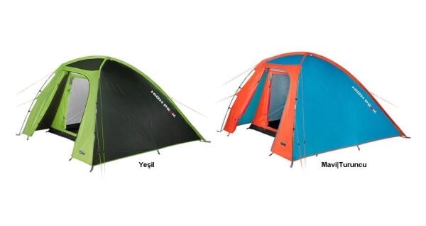 High Peak Rapido 3 Kişilik Kamp Çadırı Mavi/Turuncu