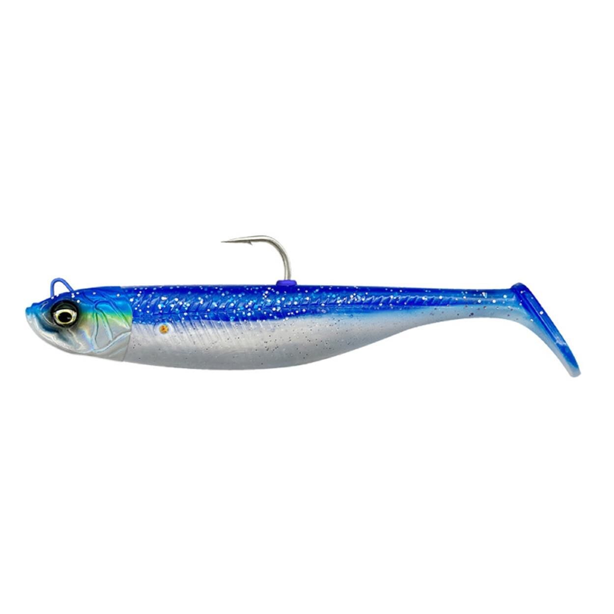 Savage Gear Savage Minnow 10 cm 20 gr 2+1 Silikon Yem Blue Pearl Silver