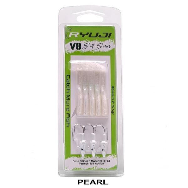 Ryuji V8 8cm 5.5gr Silikon Yem PINK UV