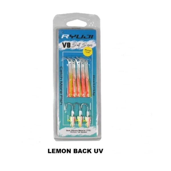Ryuji V8 8cm 5.5gr Silikon Yem PINK UV