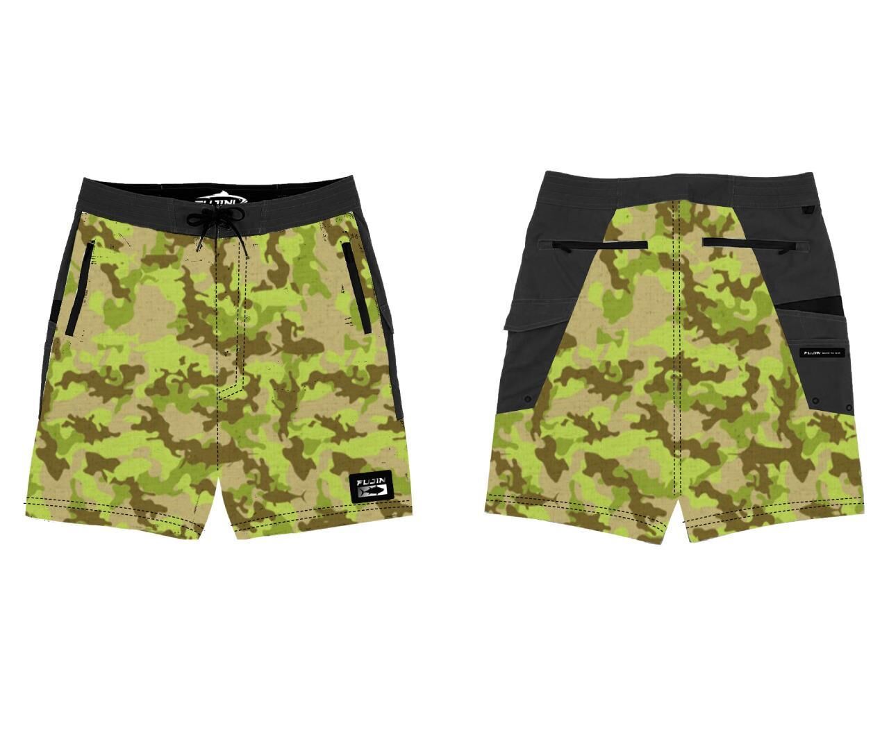 Fujin Performance Short Camo Pistachio Camo Pistachio - 2XL