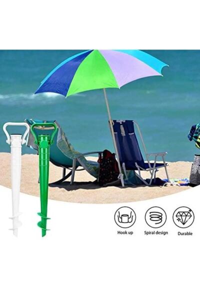 Şemtak Plastik Bahçe ve Plaj Şemsiyesi Kazığı BEYAZ