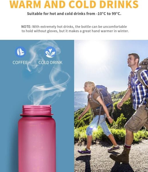 KingCamp Tritan Suluk 1000 ML PEMBE