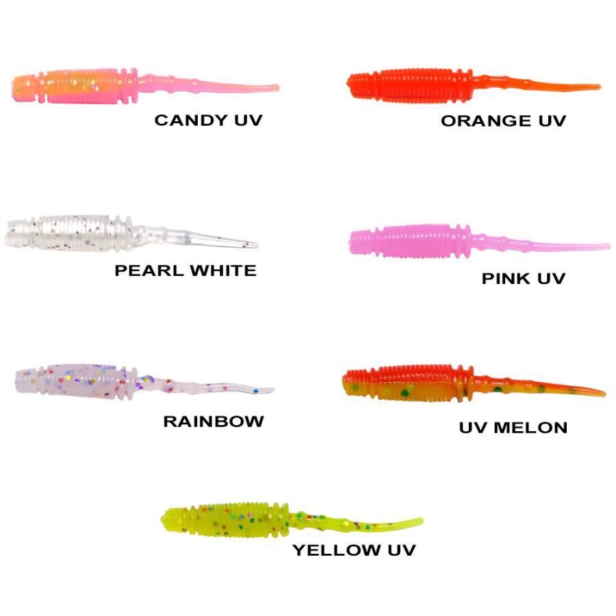 Ryuji Rock Worm 4cm Kokulu Silikon Yem [12 adet]