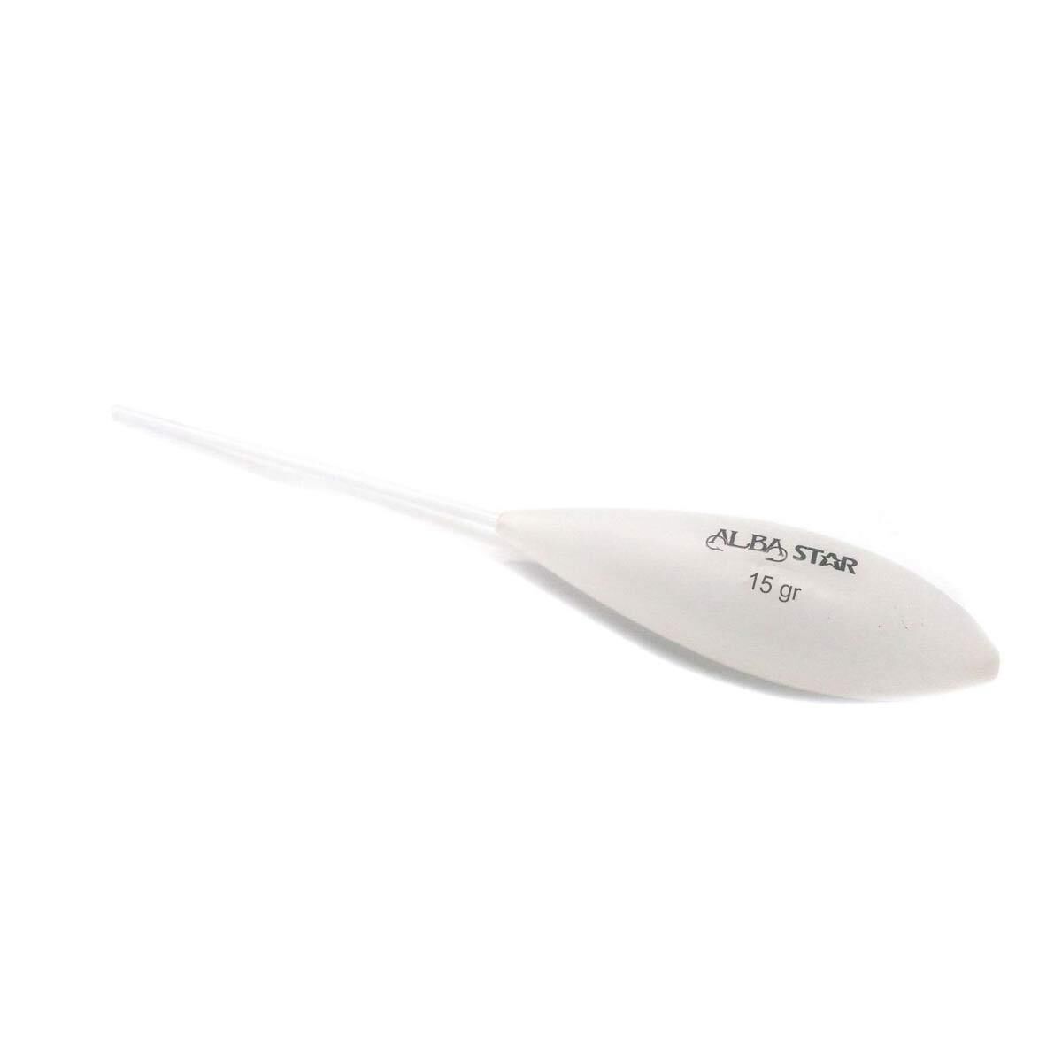 AlbaStar Sbirolino Yüzen Beyaz Bombardo Olta Şamandırası BEYAZ - 35 Gr
