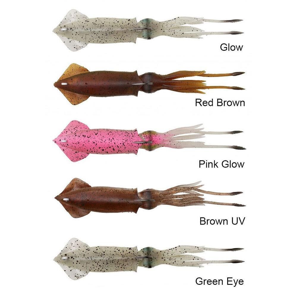 Savage Gear 3D Tpe Swim Squid 12,5Cm 25Gr Kalamar Silikon Yem Brown Uv