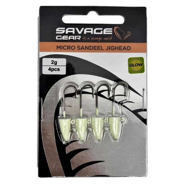 Savage Gear LRF Micro Sandeel Glow Jigg Head