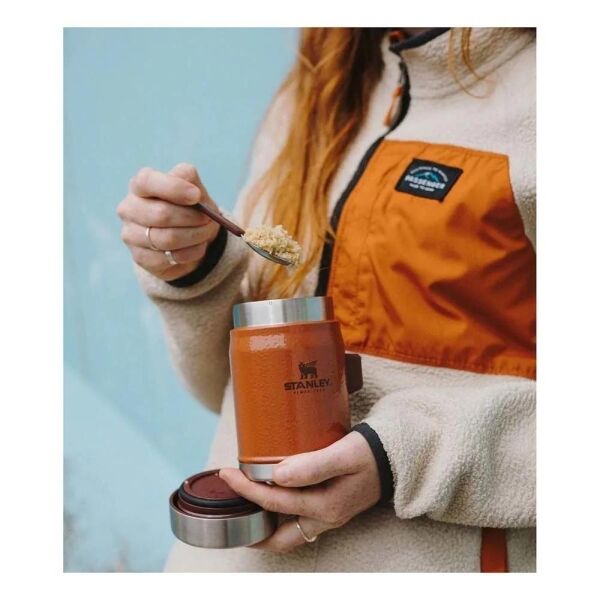Stanley Klasik Paslanmaz Çelik Yemek Termosu Kaşıklı 0,40 Lt Hammertone Clay