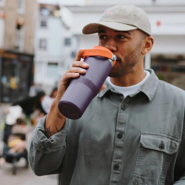 Stanley The IceFlow Flip Straw Pipetli Termos Bardak 0,89 Lt Plum