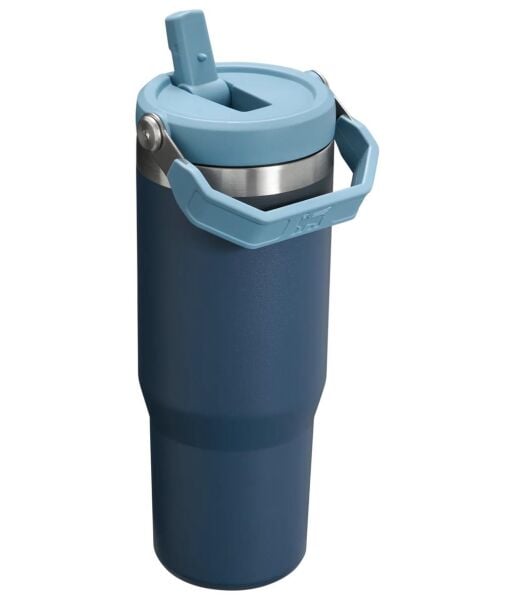 Stanley The IceFlow Flip Straw Pipetli Termos Bardak 0,89 Lt Navy