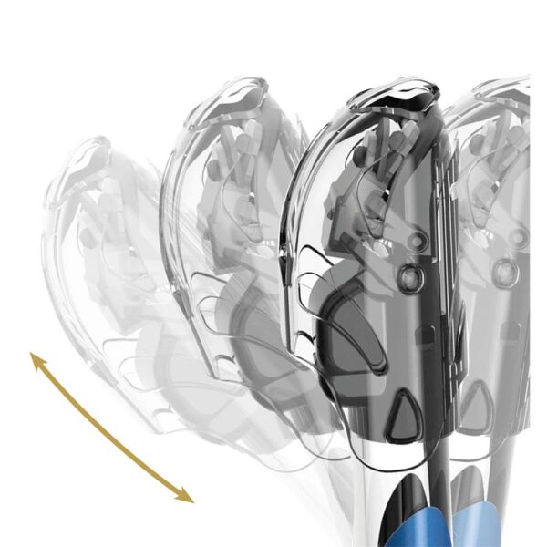 Cressi Itaca Ultra Dry Şnorkel BLACK/BLUE METAL