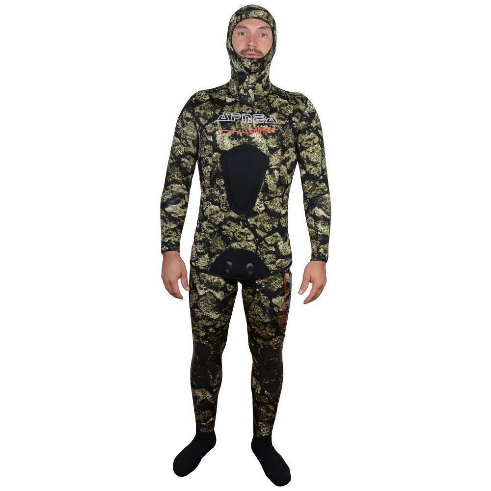 Apnea Legend Yeşil Coral Camou 3D 5mm Dalış Elbisesi YEŞİL - XL