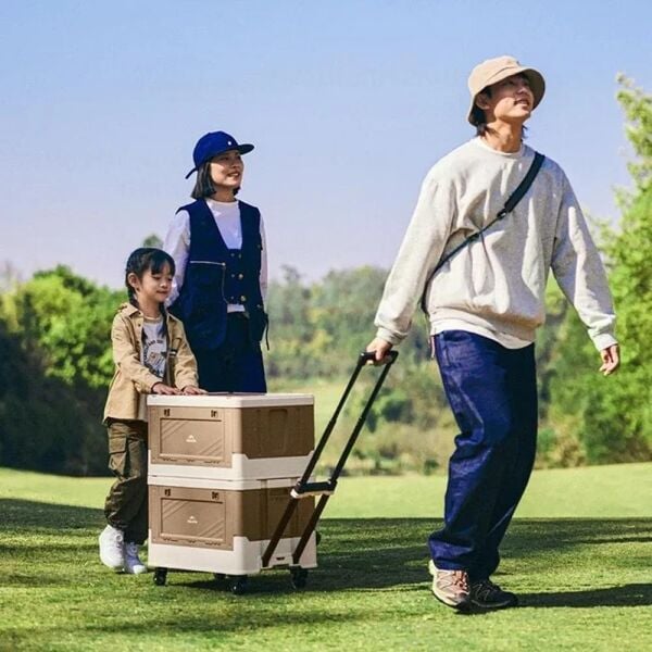 Naturehike A-Box (PP) Kapaklı Katlanır Saklama Kutusu [ Seyahat Organizatörü ] 42 LT - Tekerlekli