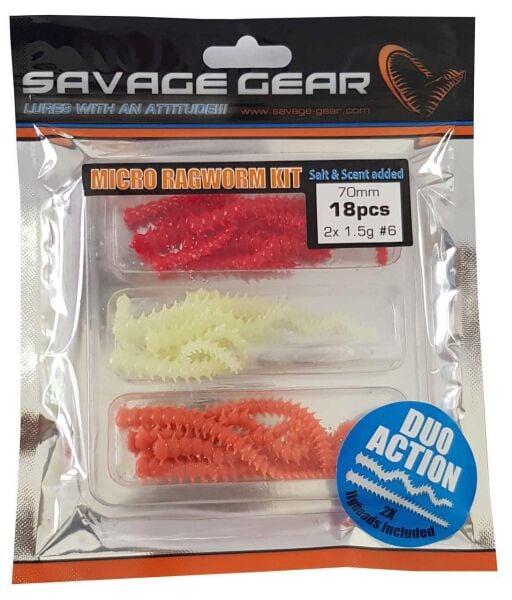 Savage Gear LRF Ragworm Kit 18+2 Adet Silikon Yem