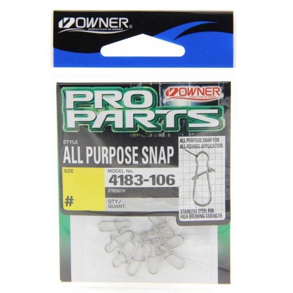 Owner Pro Parts All Purpose Snap ( Kaşık Maket Balık klipsi ) NO:00