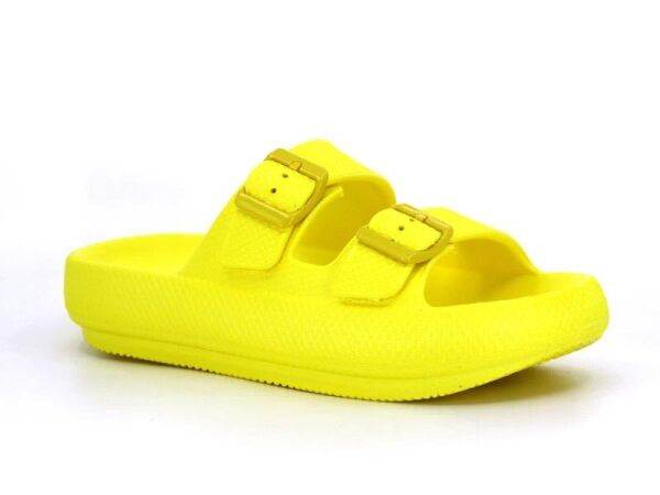 Ceox Zenne Eva Çift Tokalı Yüksek Terlik Sarı - 36