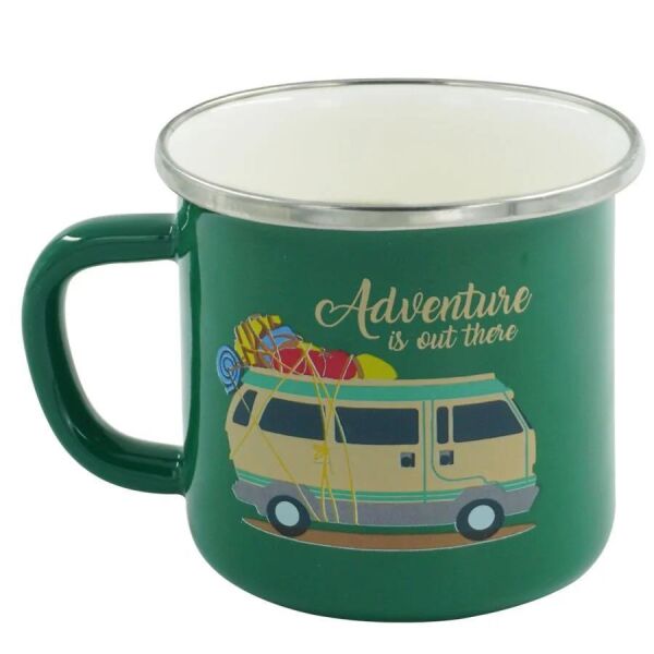 Orcamp Retro Emaye Kupa Bardak 330 cc [Karavan]