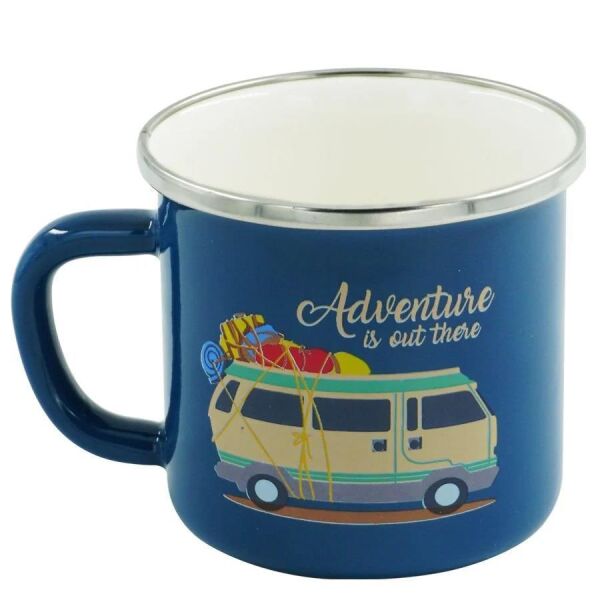 Orcamp Retro Emaye Kupa Bardak 330 cc [Karavan]