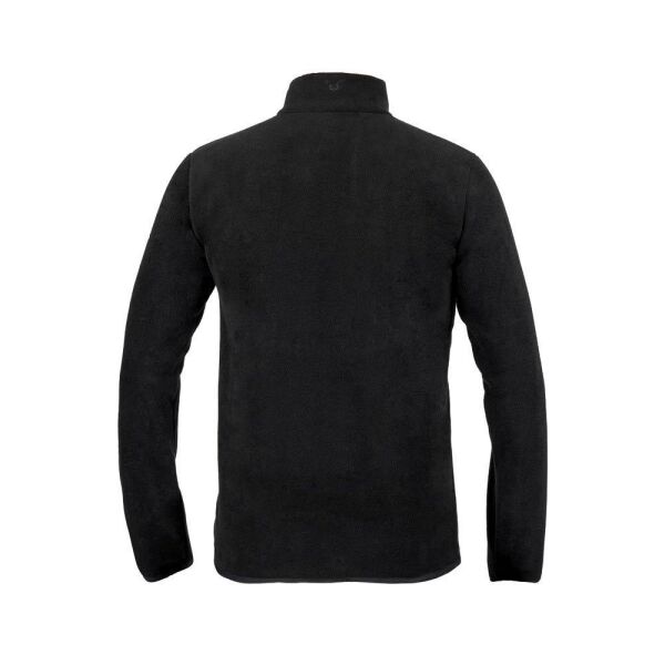 Puhu Yarım Fermuarlı Erkek Polar Ceket SİYAH - M