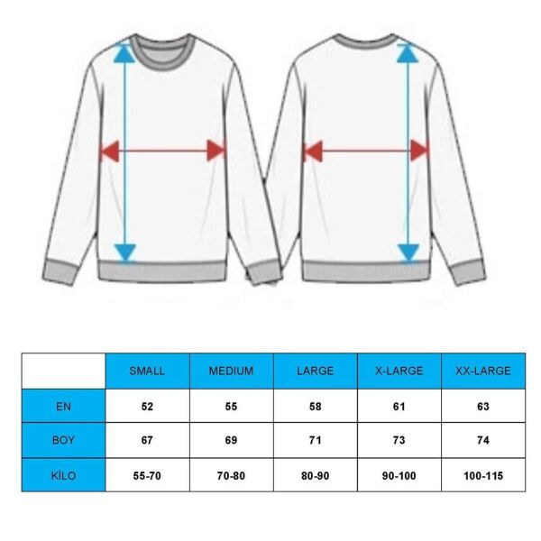 North Trace Seasonal Erkek Sweatshirt ( Doğa Baskılı ) Nefti - 2XL