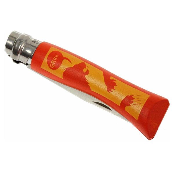 Opinel Inox No 7 Aslan Desenli Gürgen Saplı Paslanmaz Çelik Çakı