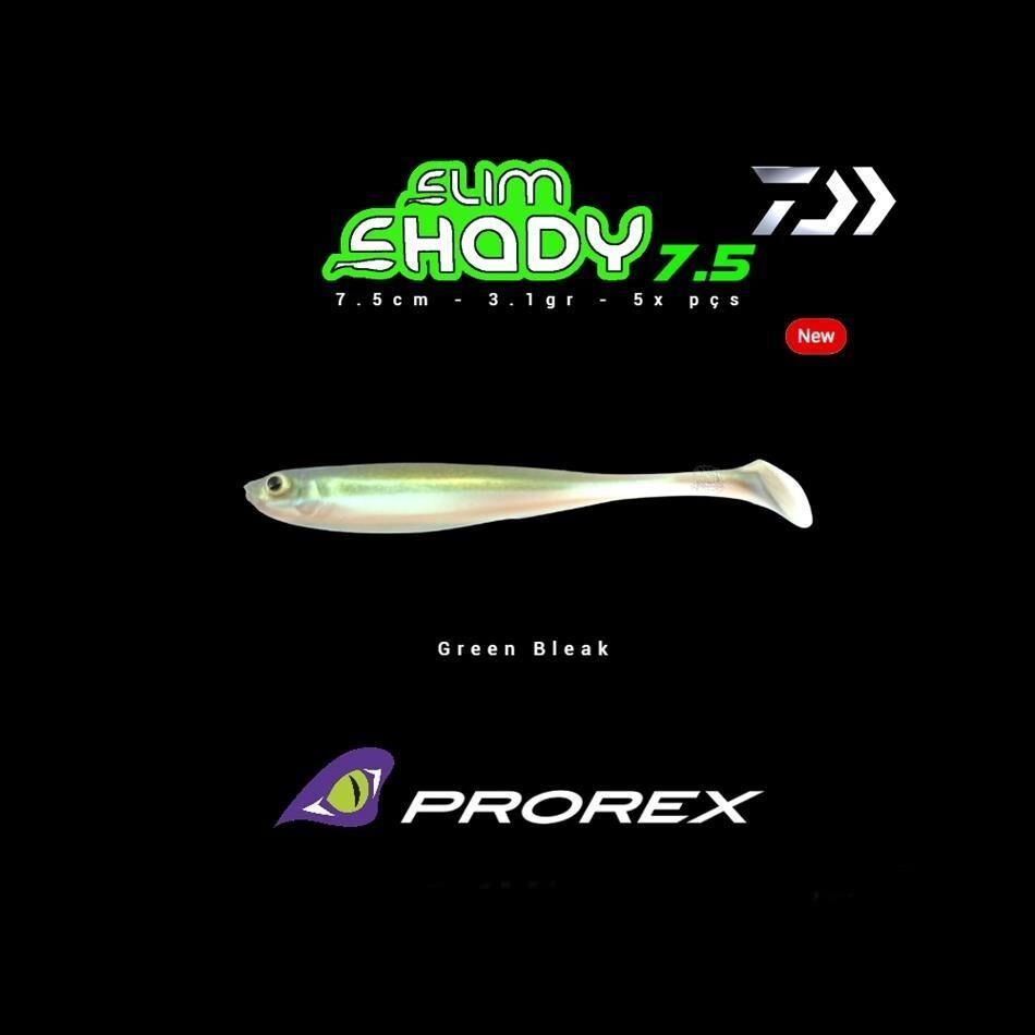 Daiwa Prorex Slim Shady 7.5cm Silikon Yem Green Bleak