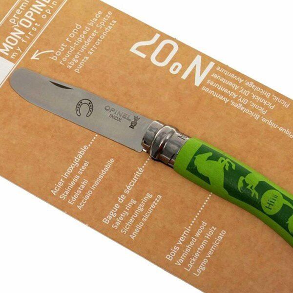 Opinel Inox No 7 At Desenli Gürgen Saplı Paslanmaz Çelik Çakı