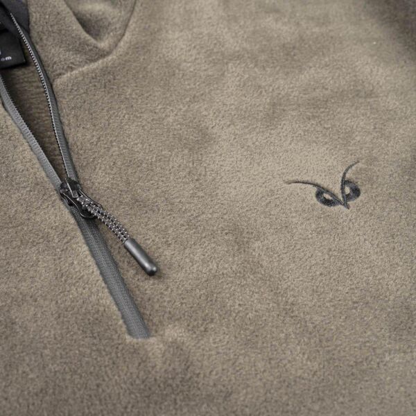 Puhu Yarım Fermuarlı Erkek Polar Ceket HAKİ - L