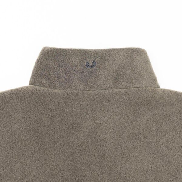 Puhu Yarım Fermuarlı Erkek Polar Ceket HAKİ - S