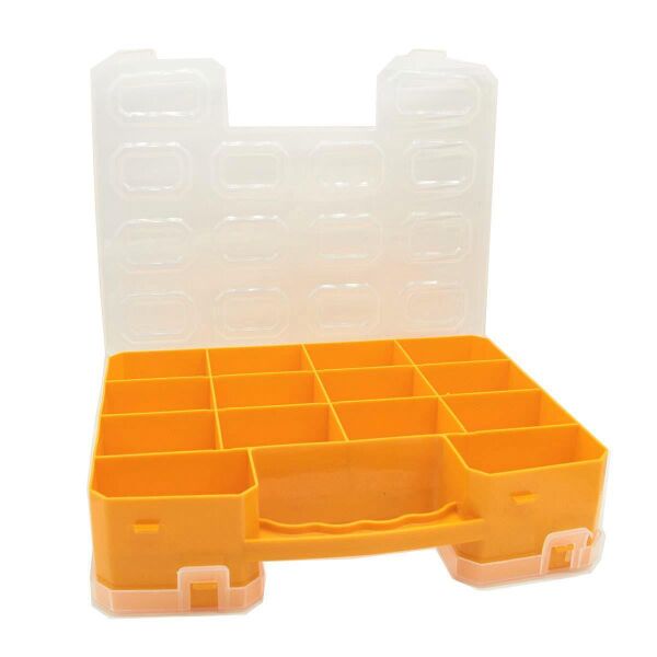 Süper Bag 22 Alfa Çift Yönlü Organizer Balıkçı Malzeme Kutusu Sarı