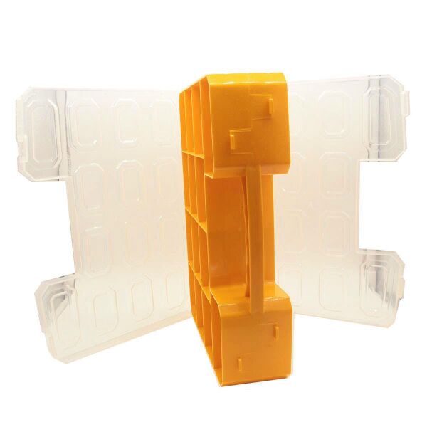 Süper Bag 22 Alfa Çift Yönlü Organizer Balıkçı Malzeme Kutusu Sarı