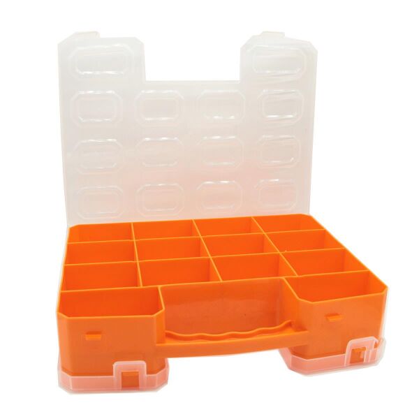 Süper Bag 22 Alfa Çift Yönlü Organizer Balıkçı Malzeme Kutusu TURUNCU