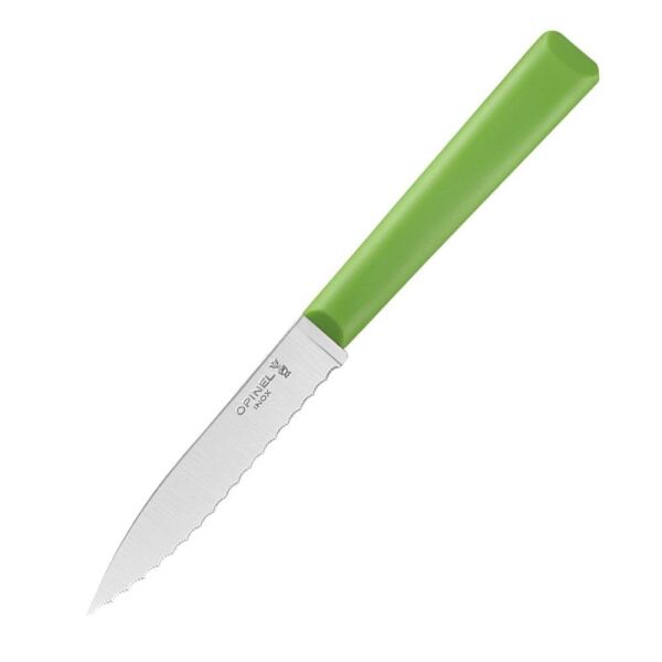 Opinel Essentiels Tırtıklı Soyma Bıçağı YEŞİL