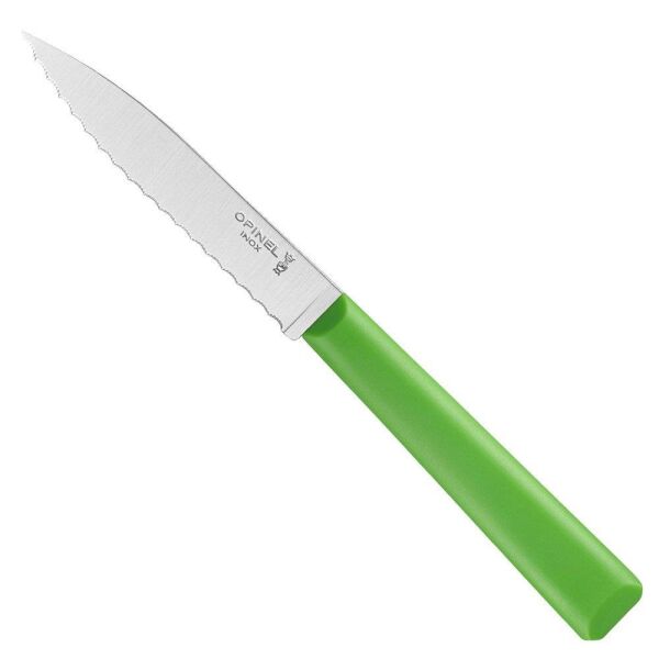 Opinel Essentiels Tırtıklı Soyma Bıçağı YEŞİL