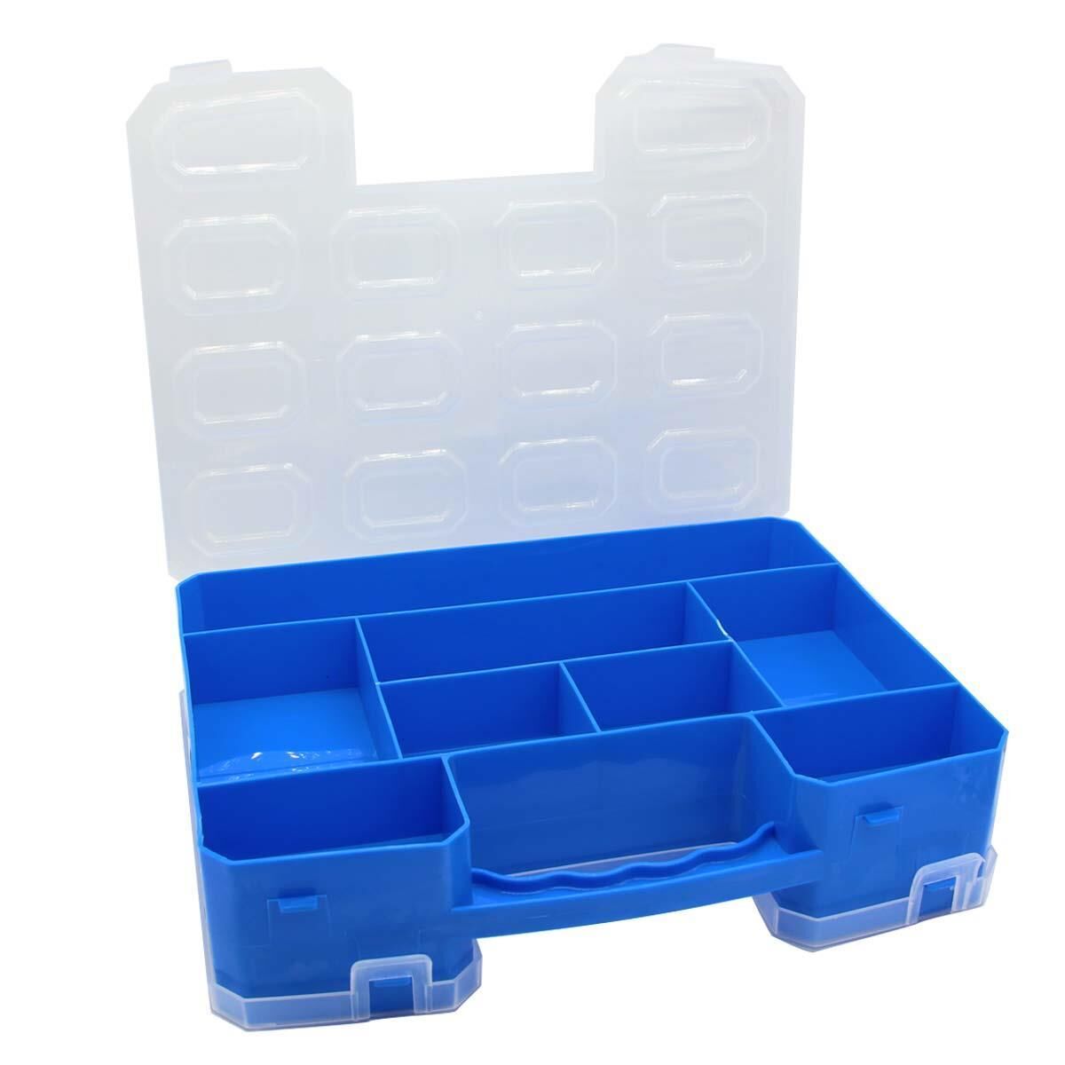 Süper Bag 22 Alfa Çift Yönlü Organizer Balıkçı Malzeme Kutusu MAVİ