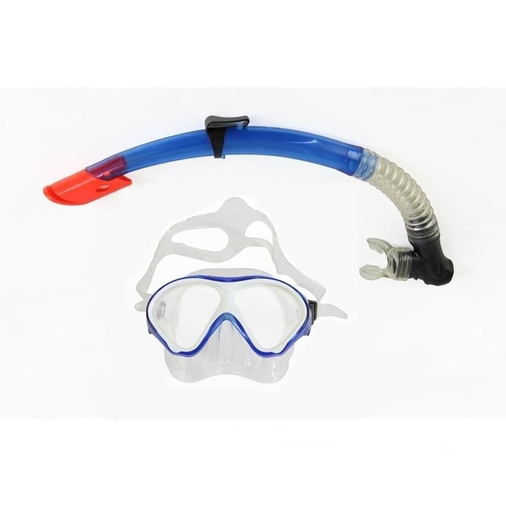 Apnea Waikiki Maske Şnorkel Set MAVİ/BEYAZ