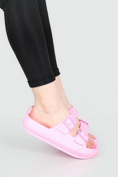 Ceox Zenne Eva Çift Tokalı Yüksek Terlik PEMBE - 40