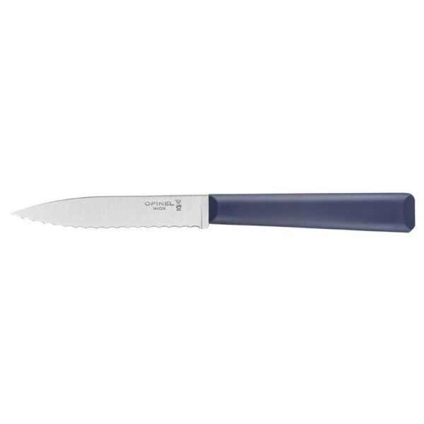 Opinel Essentiels Tırtıklı Soyma Bıçağı MAVİ