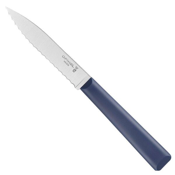 Opinel Essentiels Tırtıklı Soyma Bıçağı MAVİ