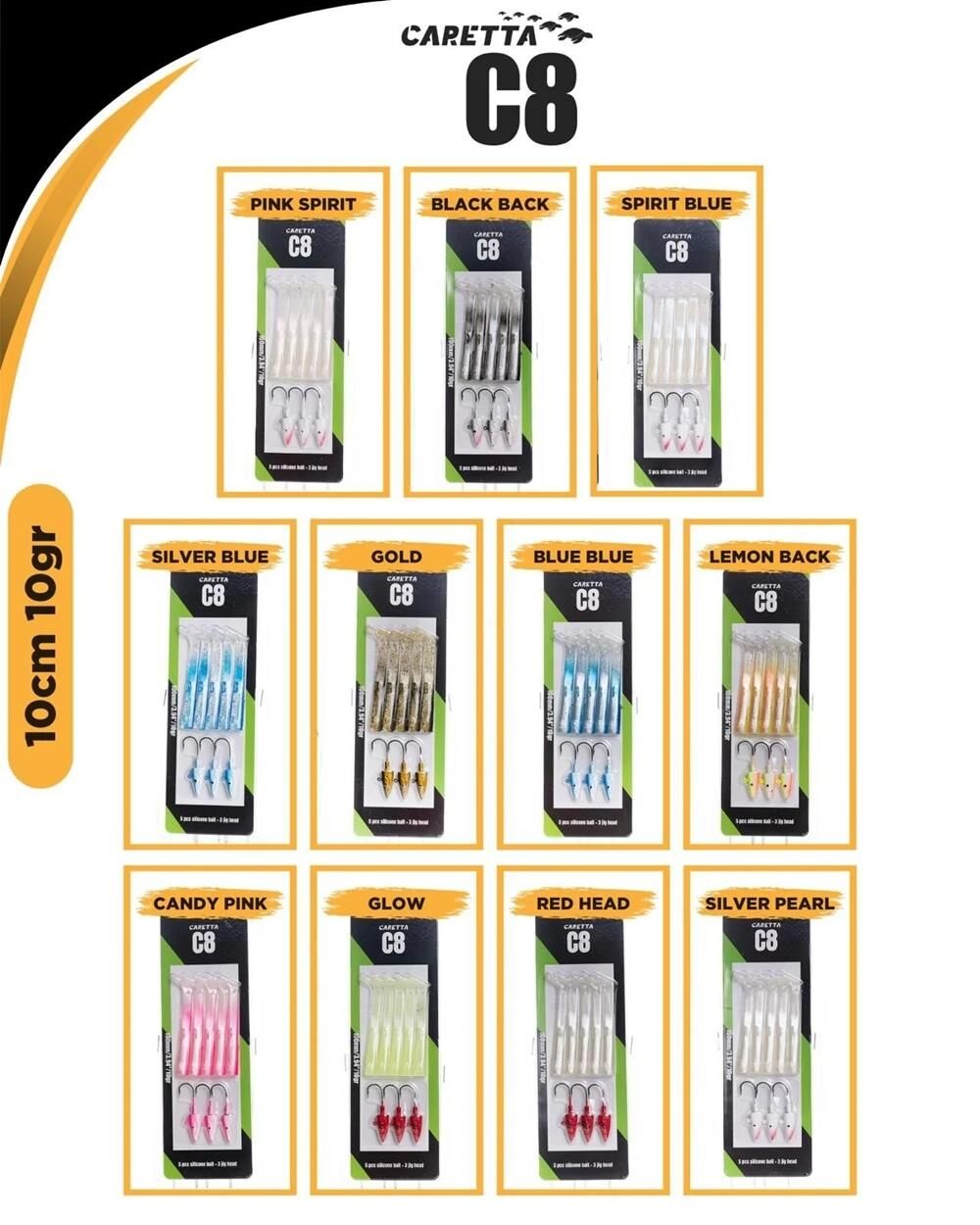 Caretta C8 10cm 10gr Silikon Yem