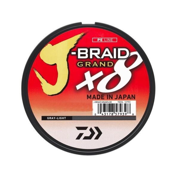 Daiwa J-Braid Grand x8 Gray-Light İp Olta Misinası 135 mt Gray/Light - 0,06 MM