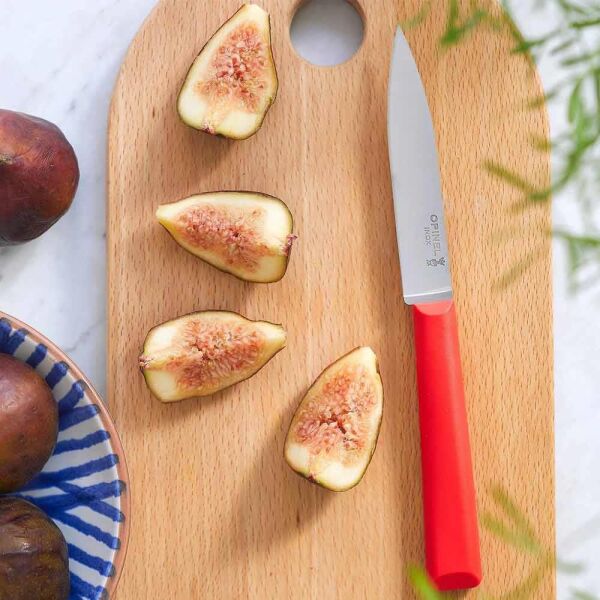 Opinel Essentiels Soyma Bıçağı KIRMIZI
