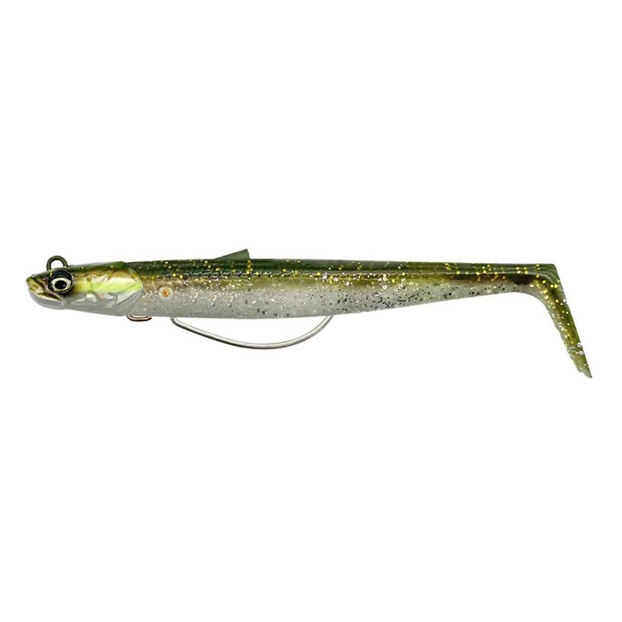 Savage Gear Sandeel V2 Weedless 11.5 cm 22 gr 2+1 Silikon Yem GREEN SİLVER